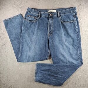 Indigo Palms Tommy Bahama Mens Relaxed‎ Fit Jeans Blue Medium Wash 42x34 Cotton